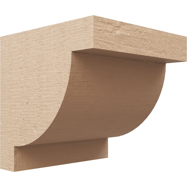 Ekena Millwork 11"W x 11"D x 11"H Wide Alpine Rough Cedar Woodgrain TimberThane Corbel, Primed Tan CORUR11X11X11ALPRCPR - main